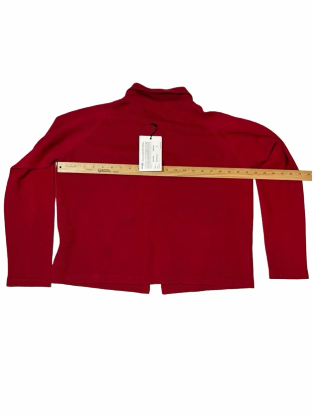 Baobei New York Red Wool Blend Knit Cardigan Jacket Collared XL NWT